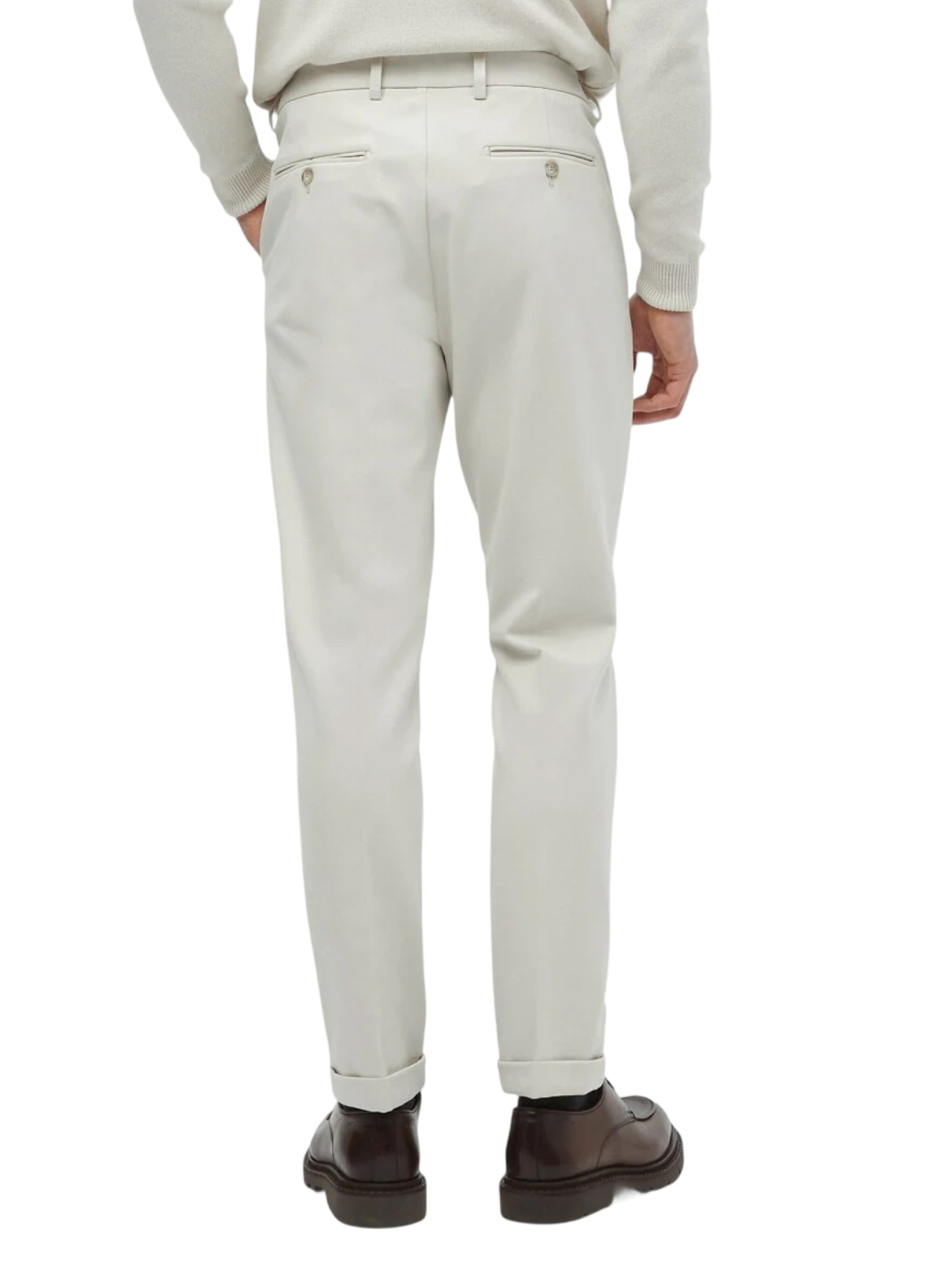 Effilé Pantalon à pince Ramsey en beige