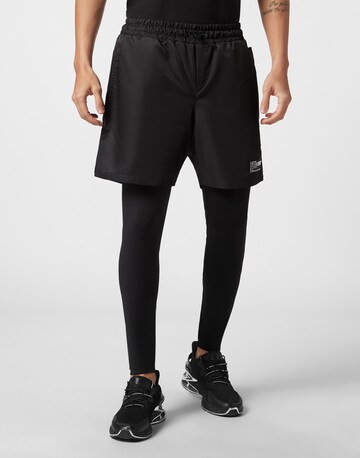 Skinny Pantaloni sportivi di Plein Sport in nero: frontale