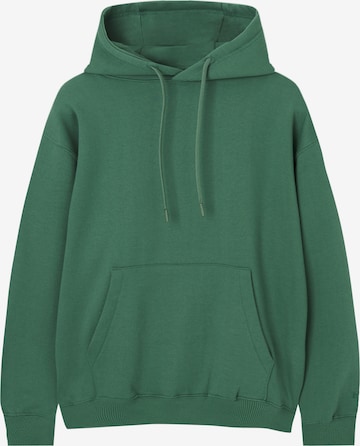 Sweat-shirt Pull&Bear en vert : devant