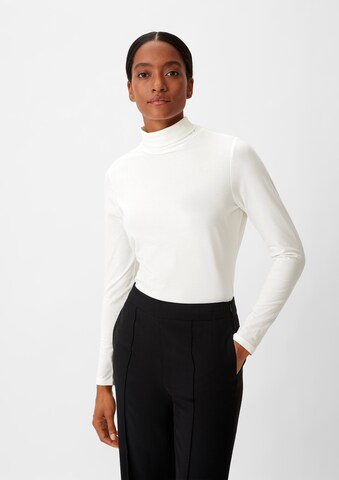comma casual identity Shirt in Wit: voorkant