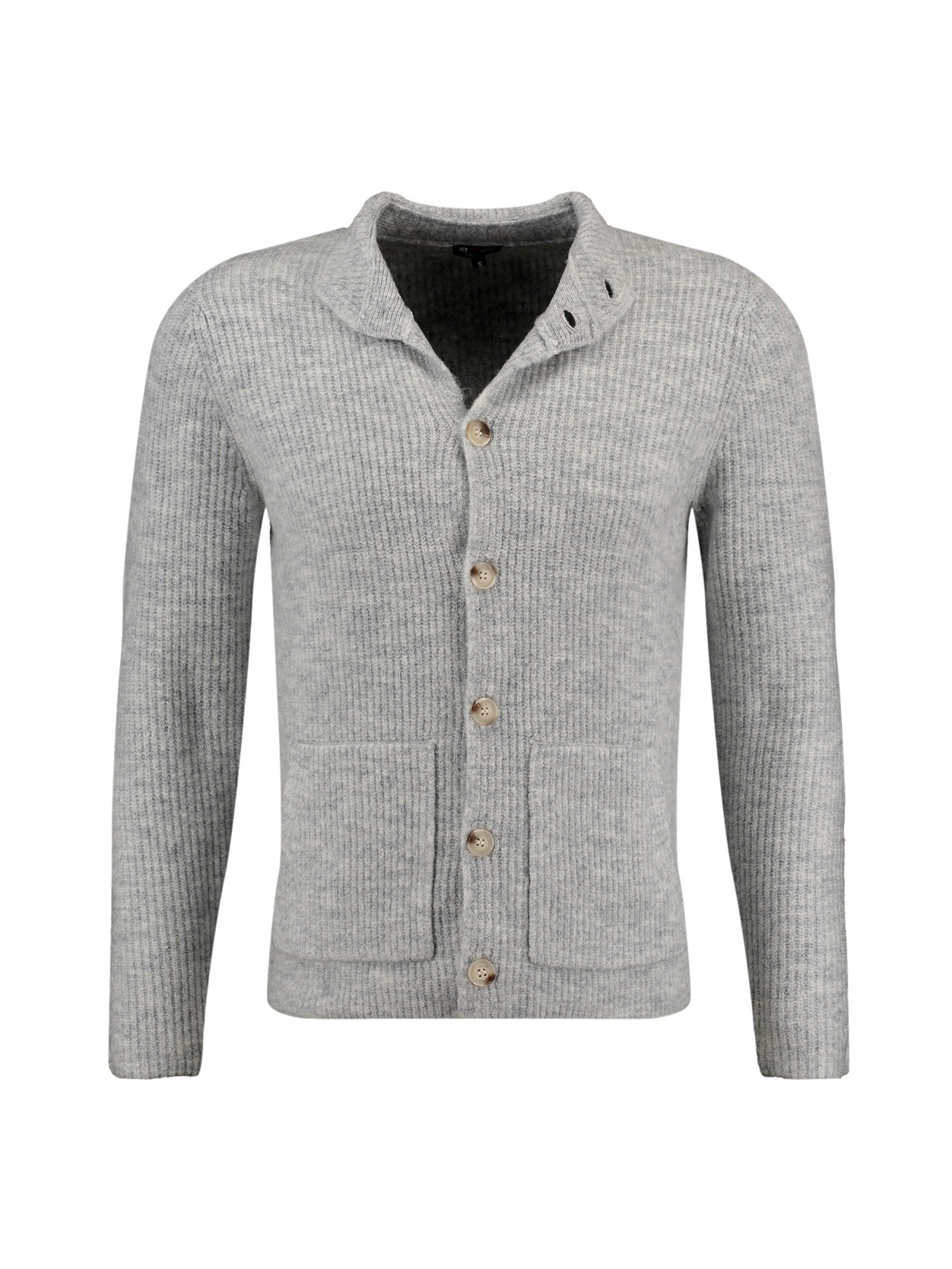 Key Largo Knit cardigan 'KLLUZERN' in Grey: front