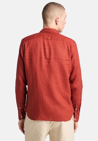 TIMBERLAND Regular fit Button Up Shirt 'Mill Brook' in Red