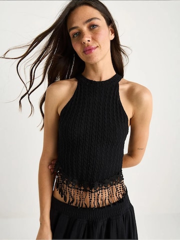 Top in maglia di Bianco Lucci in nero