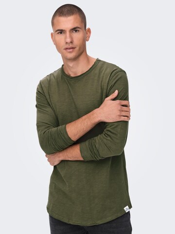 Only & Sons Shirt 'BENNE' in Bruin