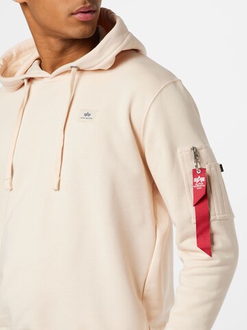 ALPHA INDUSTRIES Sweatshirt in Beige