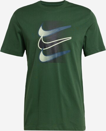 T-Shirt 'SWOOSH' Nike Sportswear en vert : devant