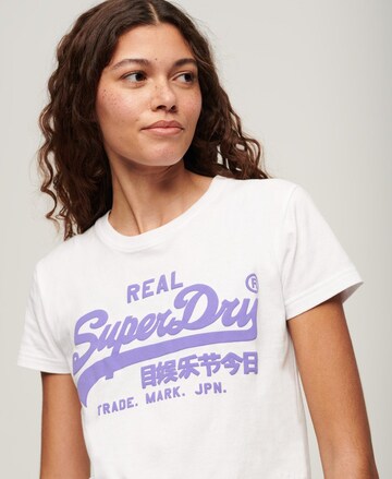 Superdry T-shirt i vit