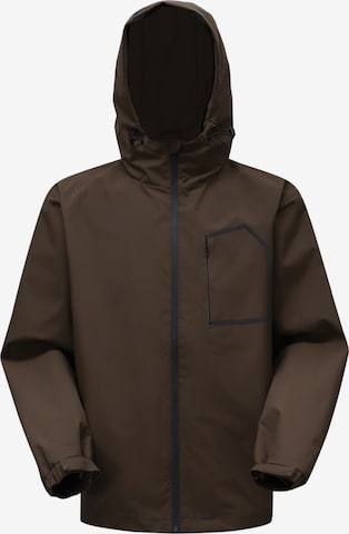 YOUTHUP Sportjacke 'Reflex' in Braun: Vorderseite