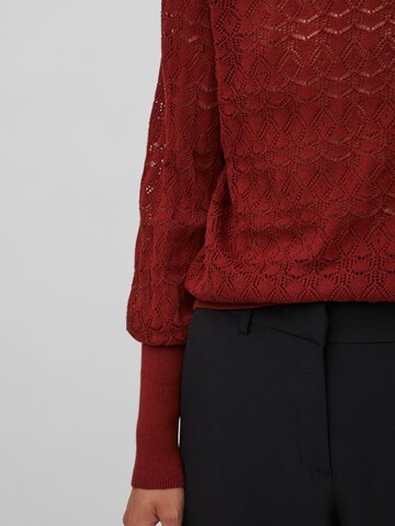 VILA Sweater in Red