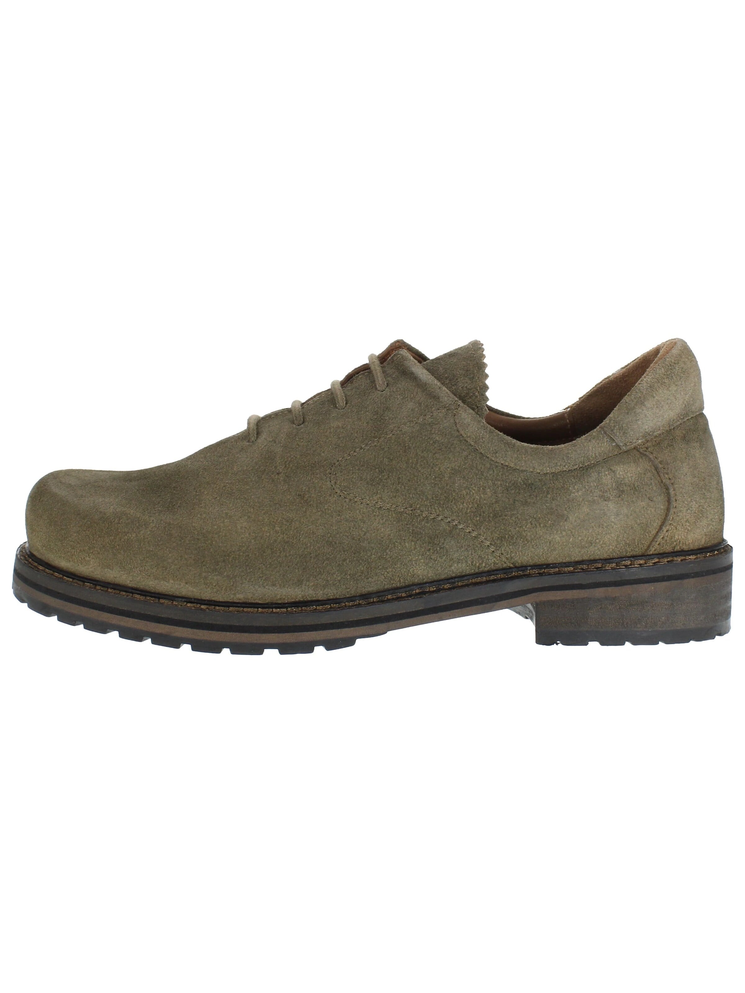 RAUSCHZEIT Traditional Shoes 'ALFONS - Haferlschuhe Mittelschnürer' in Beige: front