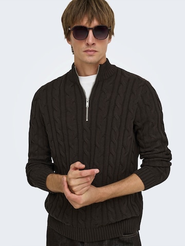Only & Sons Tröja 'ONSKIM' i brun