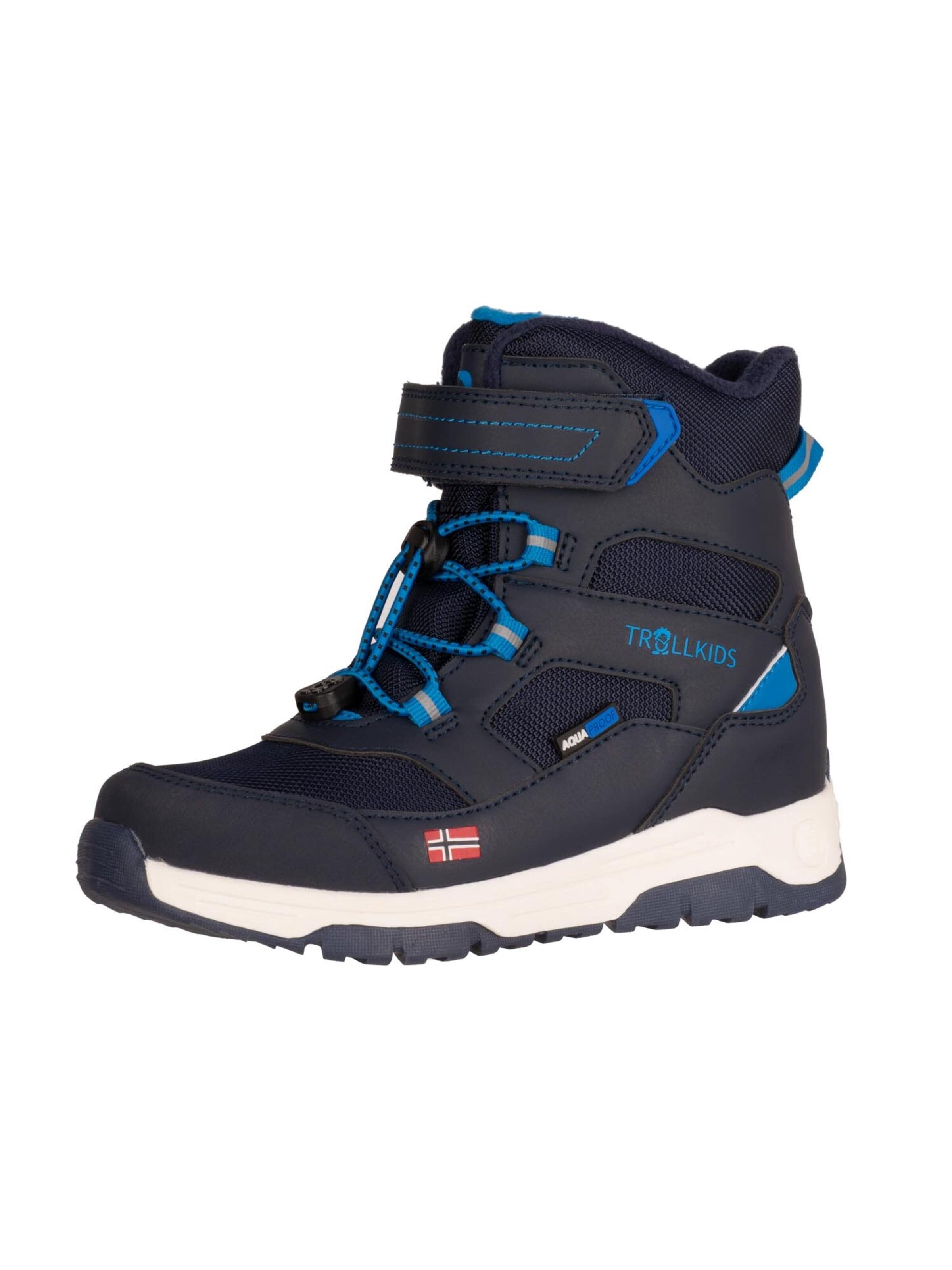 TROLLKIDS Snow Boots 'Lofoten' in Blue: front