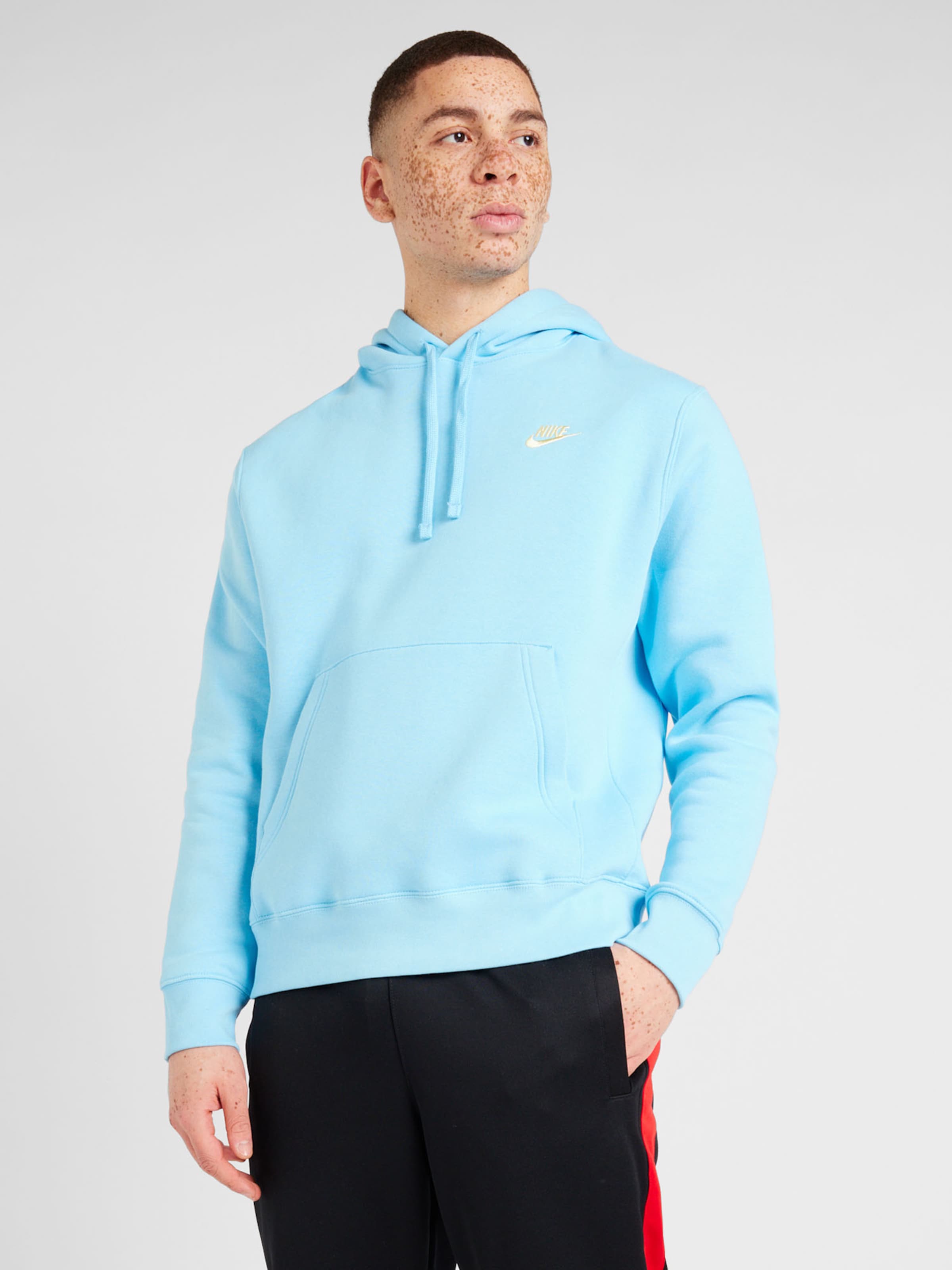 Sweat shirt Club Fleece Nike Sportswear en Bleu Clair ABOUT YOU