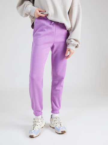 Effilé Pantalon 'CHILLI' PIECES en violet : devant