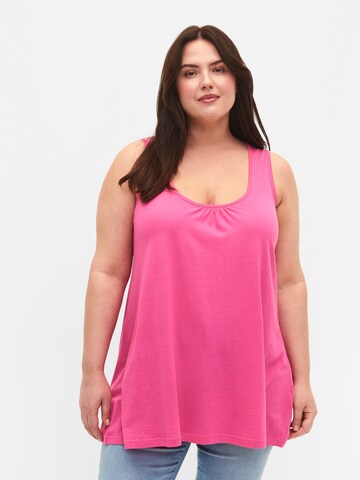 Zizzi Bluse 'AMANDA' in Pink: predná strana