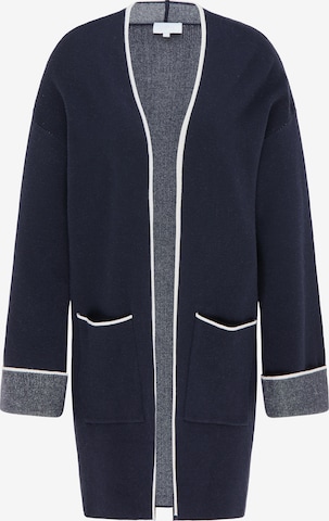 usha WHITE LABEL Knit Cardigan in Blue: front