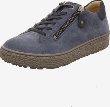 Chaussure à lacets 'Sneaker Low Damen 162 1401/34 Echtleder in blau' Hartjes en bleu : devant