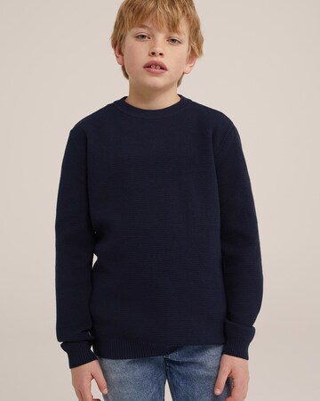 WE Fashion Sweater in Blue: front