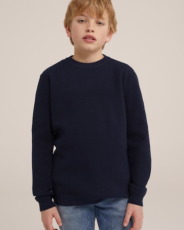 Pull-over WE Fashion en bleu : devant