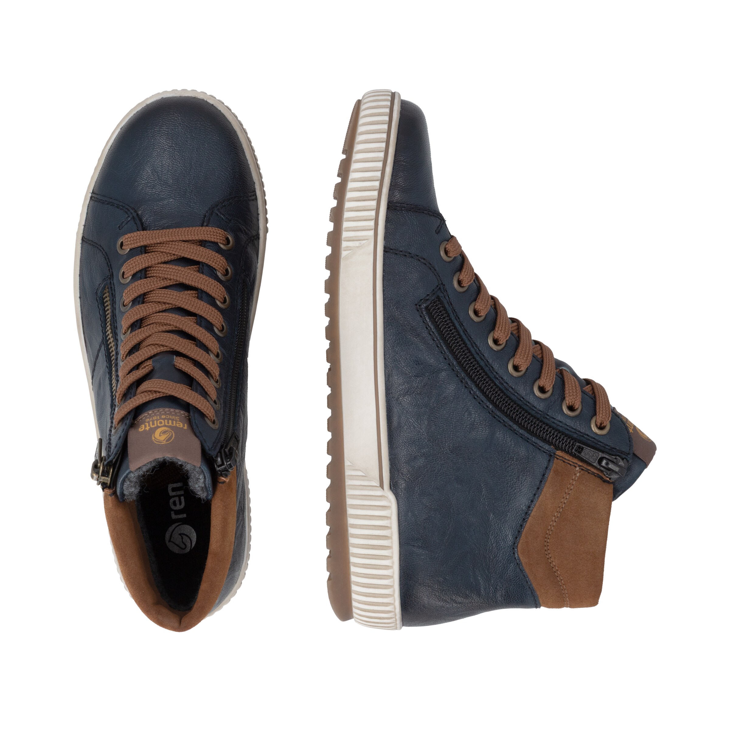 Bottines à lacets REMONTE en bleu