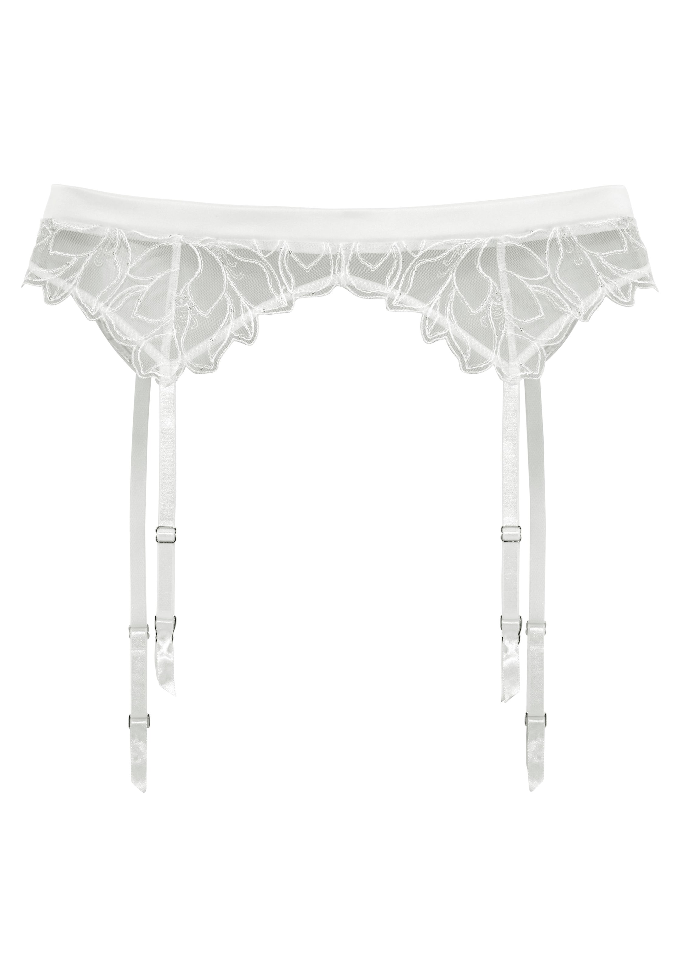 LASCANA Stockings with Garter Belts in Beige: front