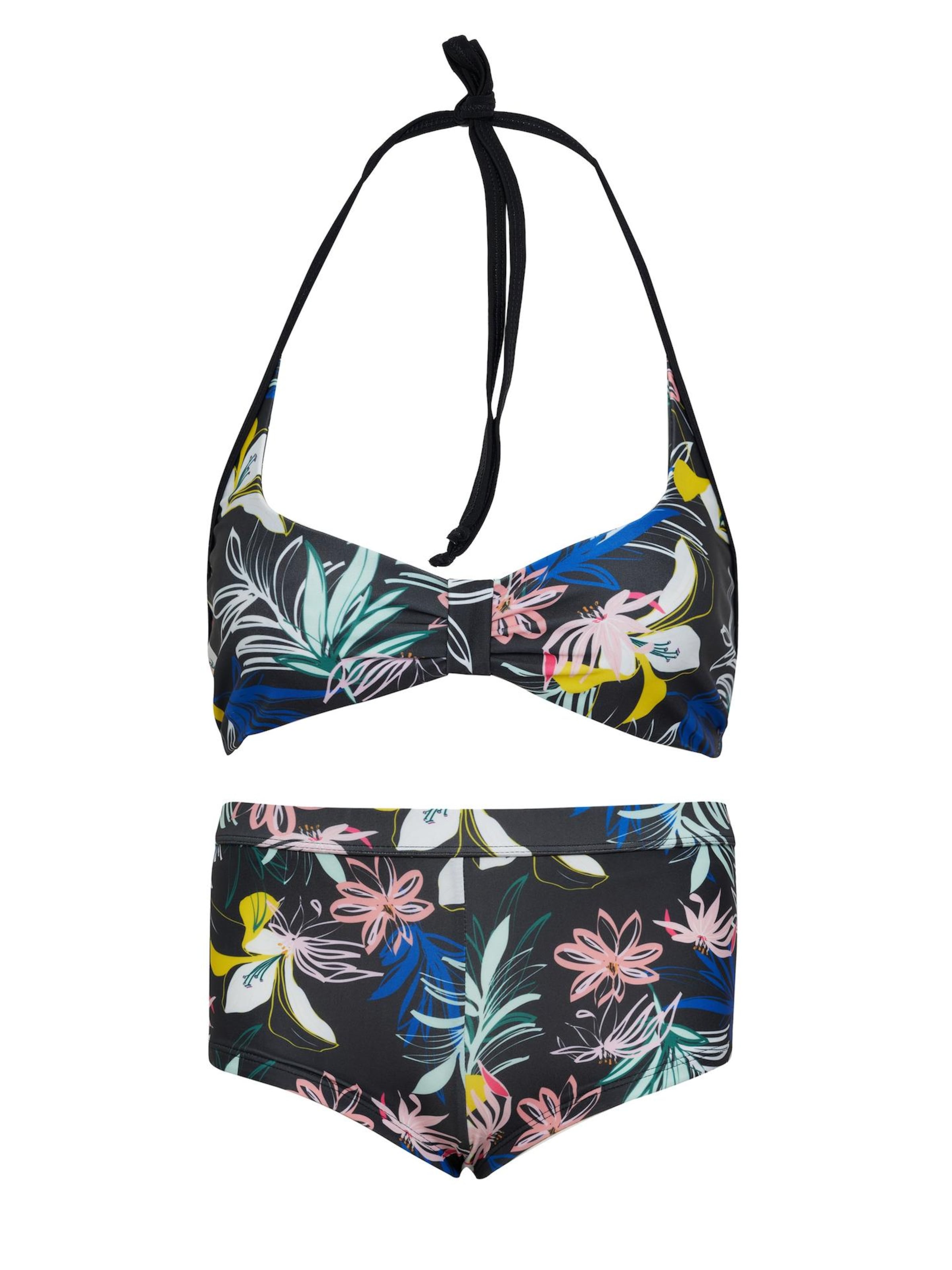 La V Triangel Bikini in Gemengde kleuren: voorkant