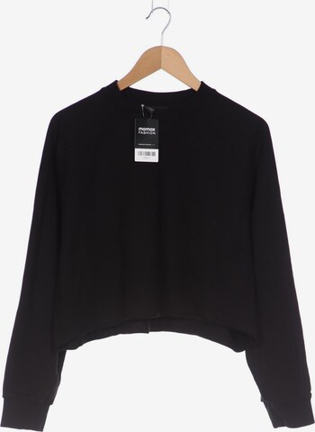 Monki Sweatshirt & Zip-Up Hoodie in L in Black: front