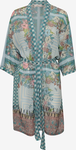 Cream - Kimono 'Danica' en azul: frente