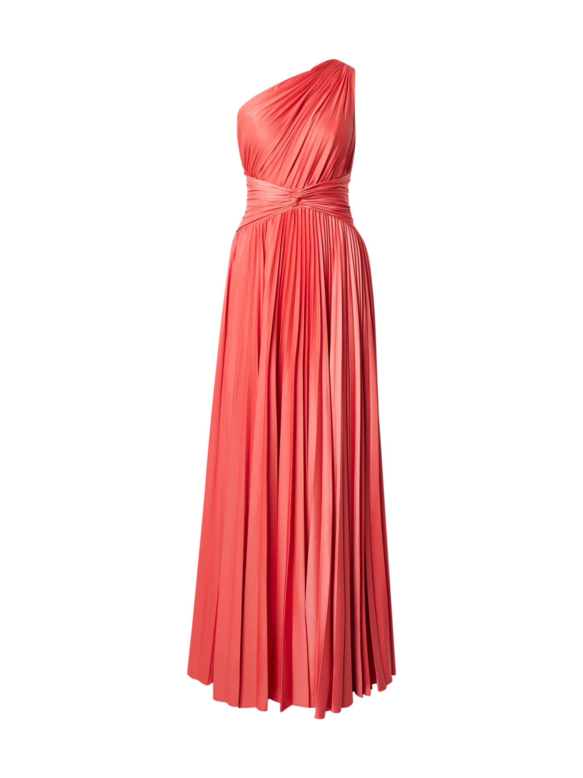 Unique - Vestido de noche en naranja: frente