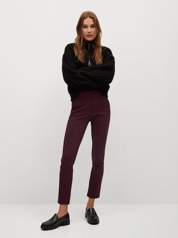 Coupe slim Pantalon 'Cola' MANGO en rouge