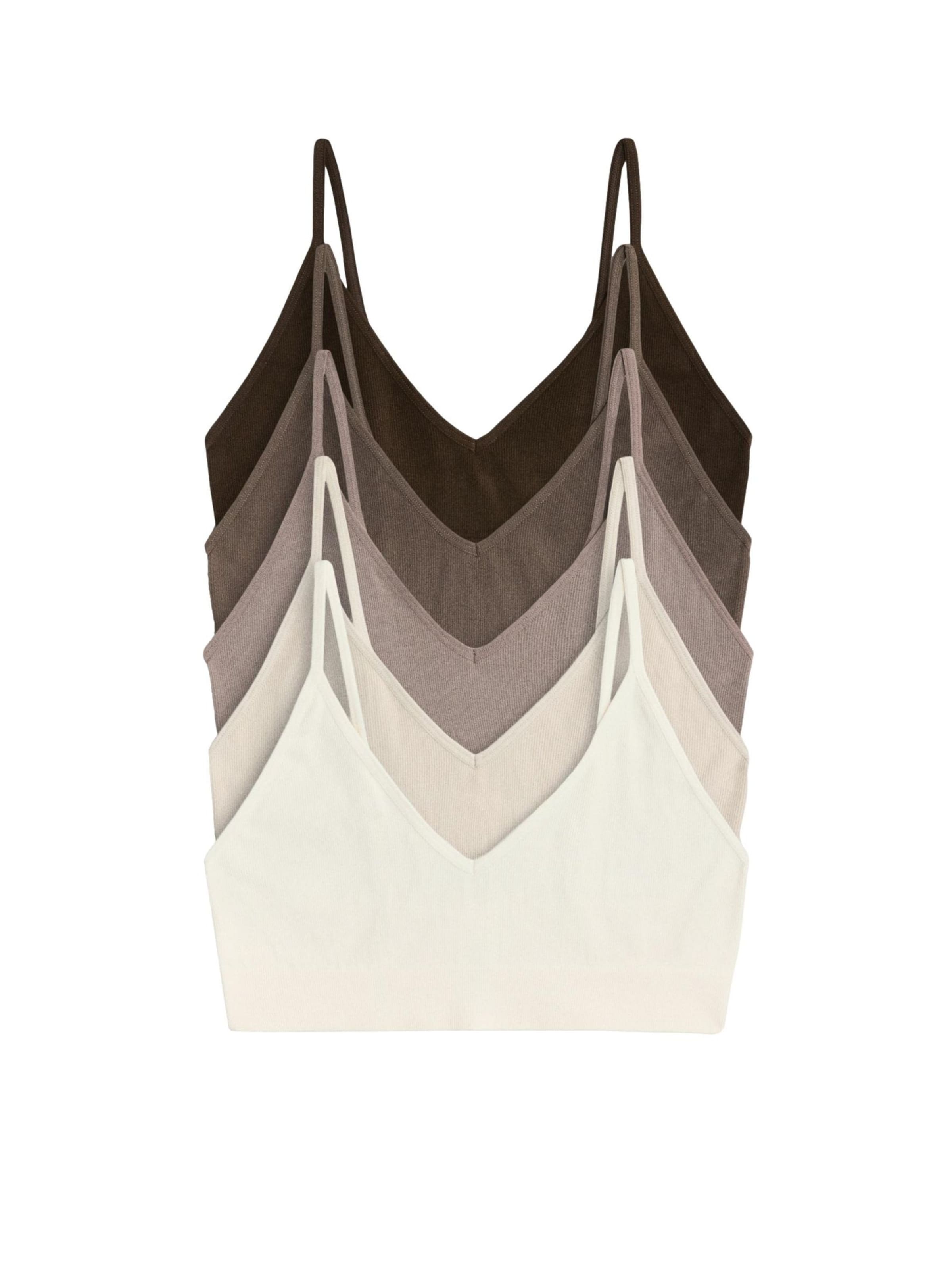 The Set Bustier BH in Beige: Vorderseite