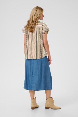 Cream Blouse in Gemengde kleuren