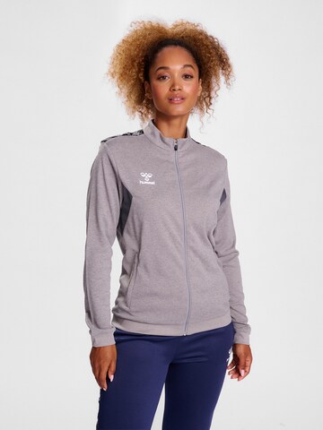 Hummel Athletic Zip-Up Hoodie in Grey