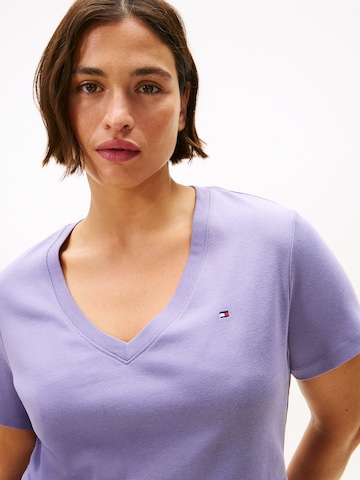 Maglietta di Tommy Hilfiger Curve in lilla