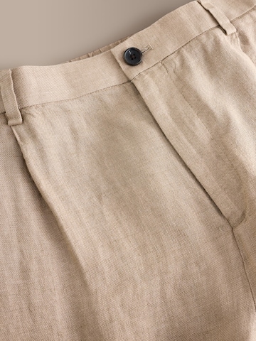 Next Regular Pleat-front trousers in Beige