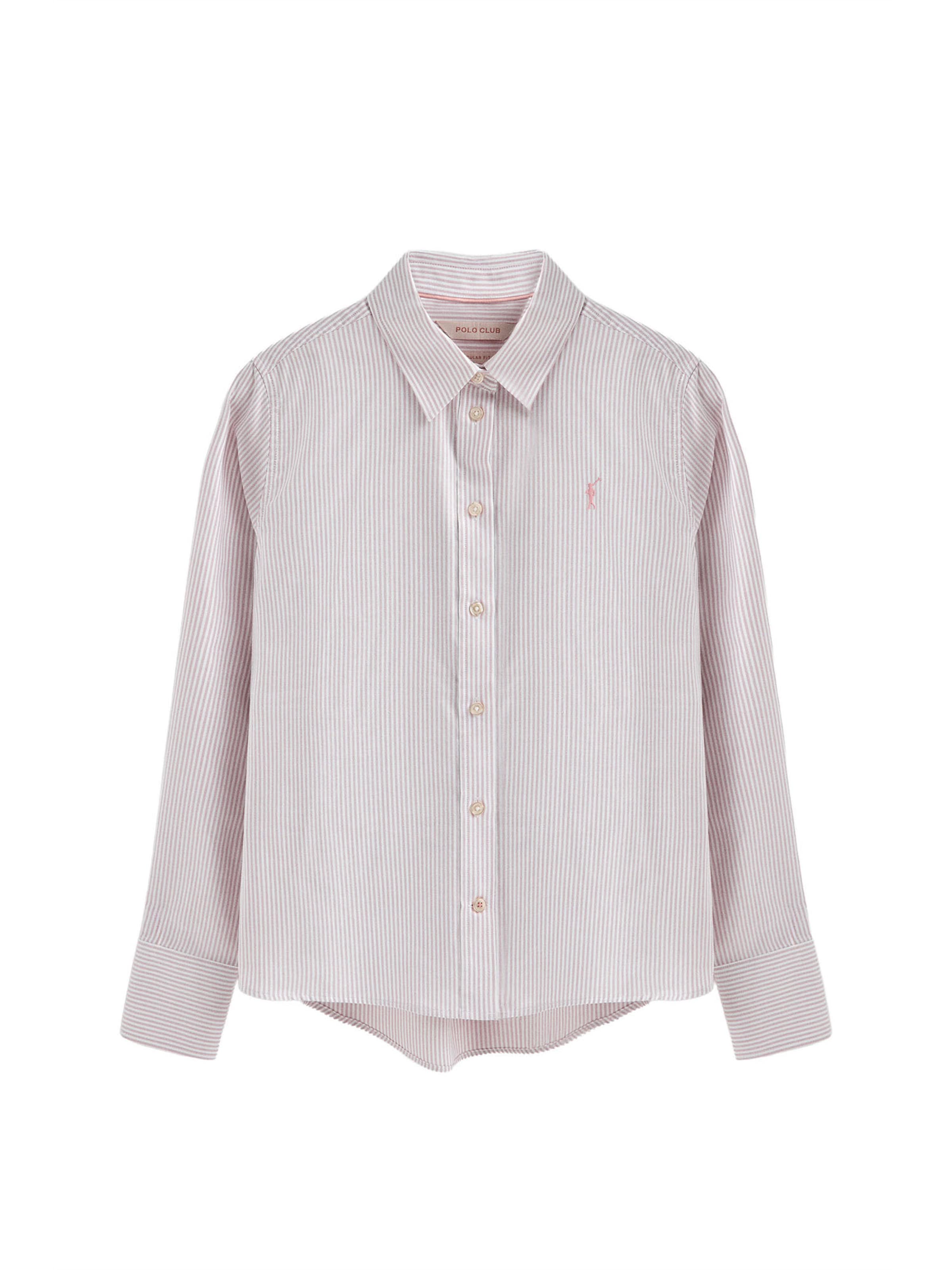 Polo Club Bluse in Pink: Vorderseite