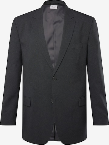 Men Plus Suit Jacket in Grey: front