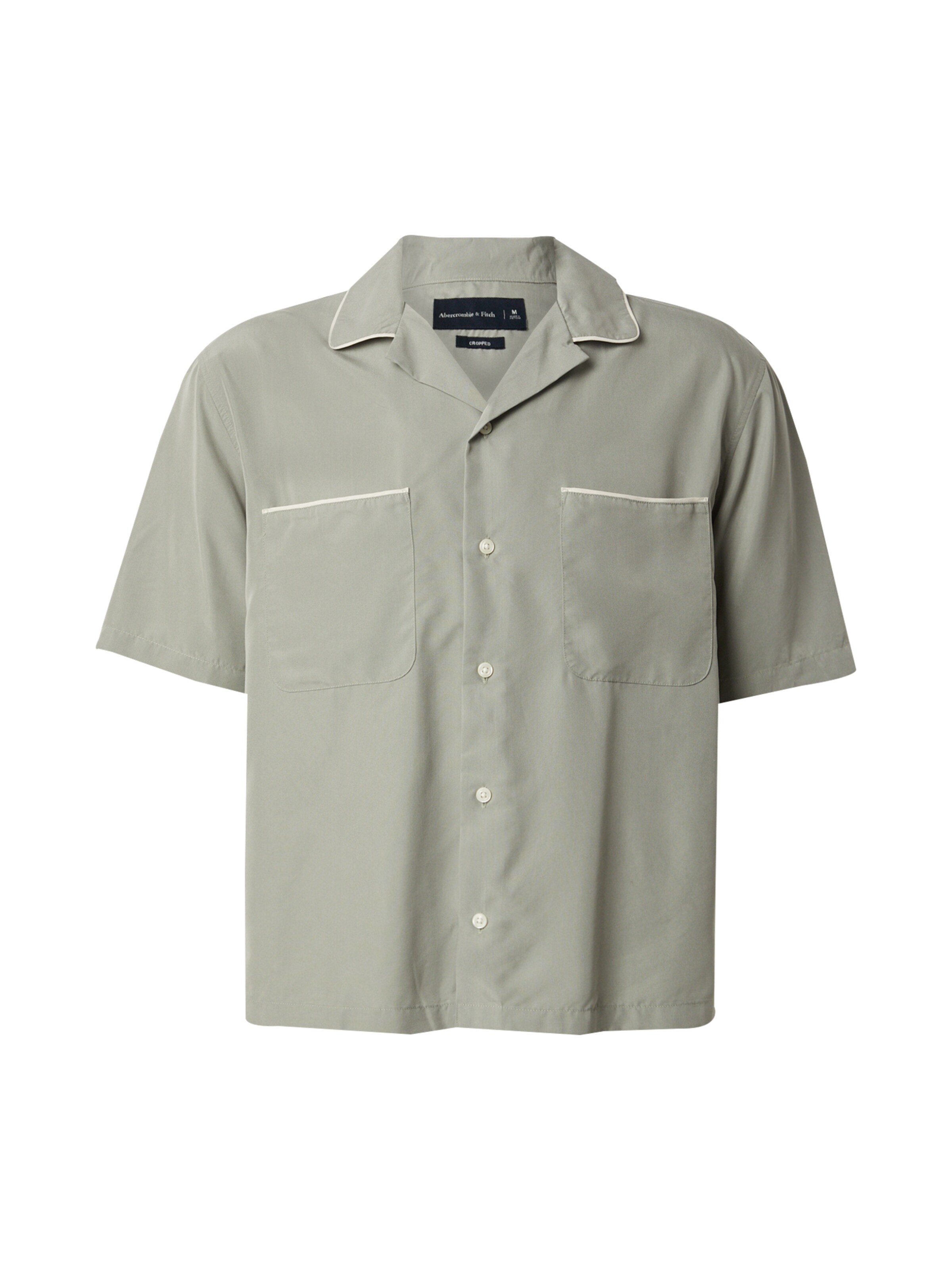 Abercrombie & Fitch - Ajuste regular Camisa en verde: frente