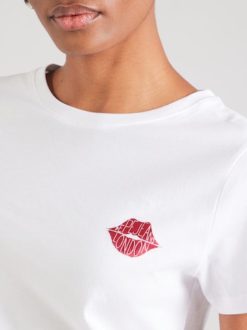 Tricou 'Brule' de la Pepe Jeans pe alb