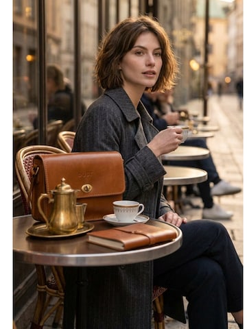 Sac à bandoulière 'Leather Crossbody Brown The Santa Fe Collection' THE DUST COMPANY en marron
