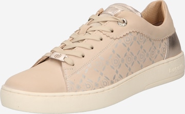 Baskets basses bugatti en beige : devant