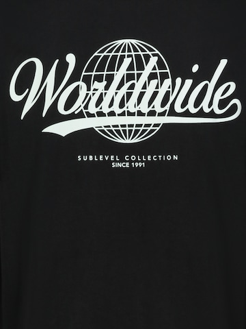Sublevel Shirt 'Worldwide' in Black