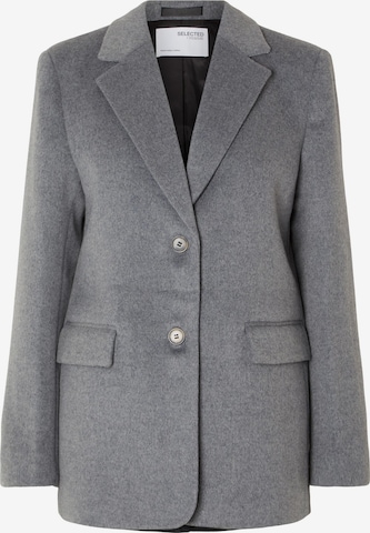 Blazer 'Sasja' SELECTED FEMME en gris : devant