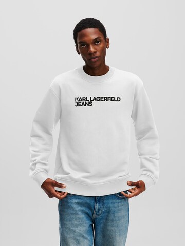 KARL LAGERFELD JEANS Mikina – bílá: přední strana