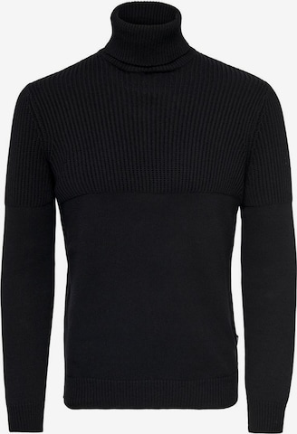 Only & Sons Sweater in Black: front