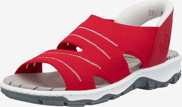 Rieker Trekkingsandale in Rot: Vorderseite