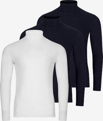 Ragman Shirt 'Basic' in Blue: front