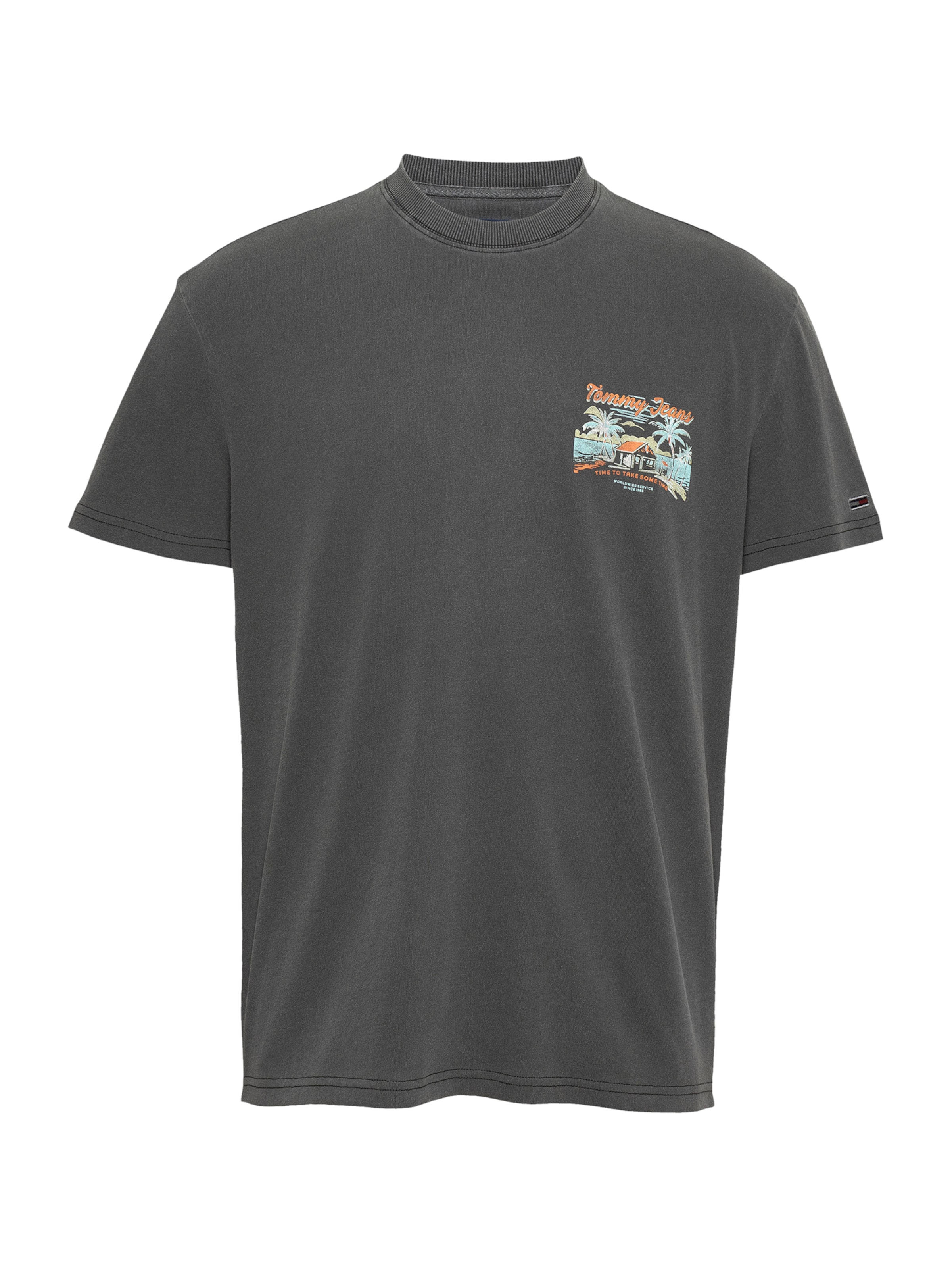 Tommy Jeans Tričko 'CABANA' - Sivá: predná strana