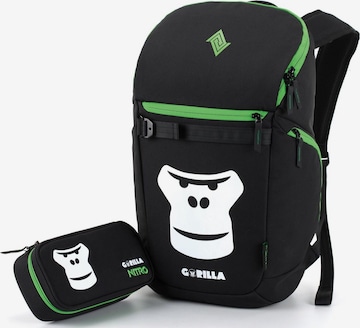 Sac à dos 'NIKURO Pack Set Gorilla' NITRO en noir : devant