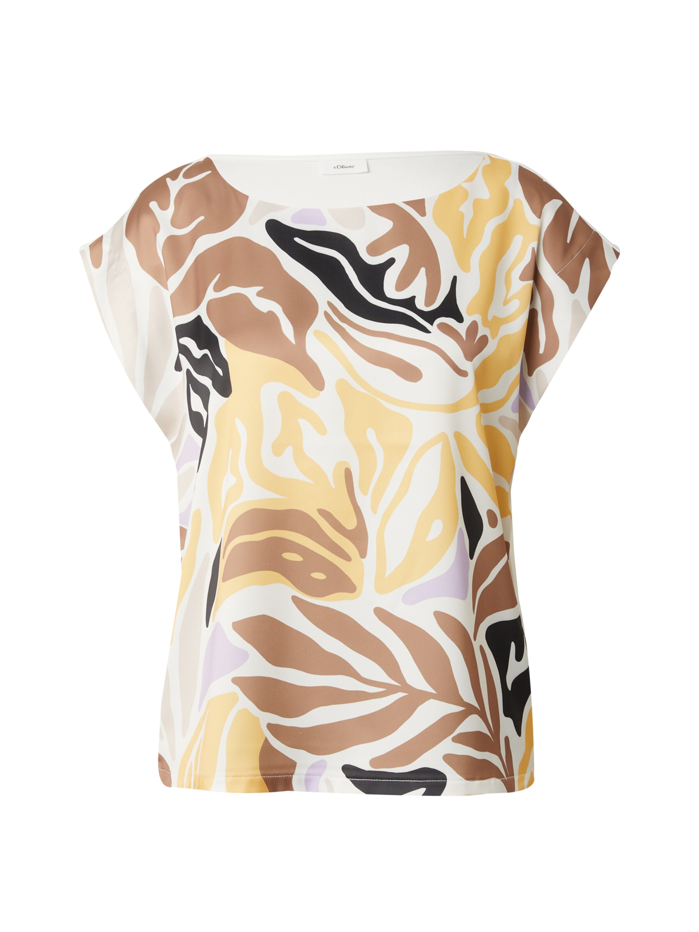 T-shirt s.Oliver BLACK LABEL en blanc : devant